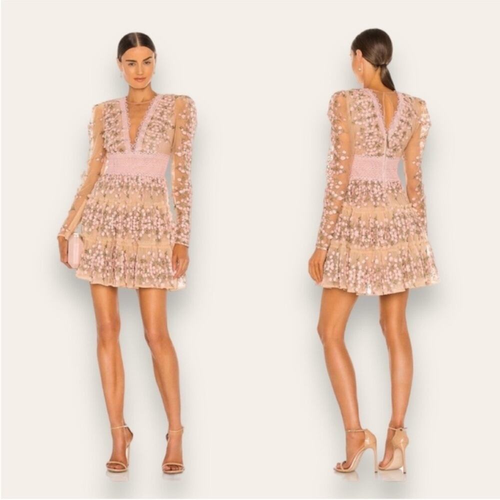 Bronx and Banco Pink Sequin Mini Dress